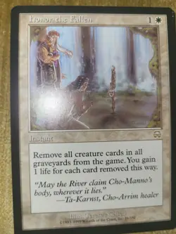 MTG Honor the Fallen NM Mercadian Masques Regular - Image 1