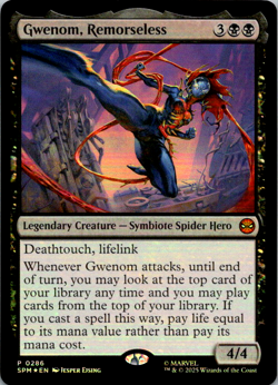 Gwenom, Remorseless #286 || MTG - Unique and Miscellaneous Promos || 2025 - Image 1