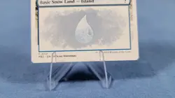Snow-Covered Island (White Border) Mystery Booster 2 Regular NM - Image 2