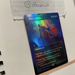 Omniscience Borderless Art Foil Magic: The Gathering Foundations NM Condition - Image 2