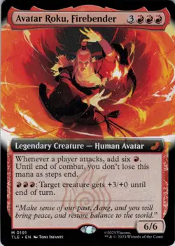 MTG Avatar Roku, Firebender (Extended) (191) | NM | Avatar: Eternal-Legal {TLE} - Image 1