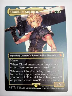 Cloud, Ex-SOLDIER - (Borderless) Commander: Final Fantasy Regular - Mtg - Image 1