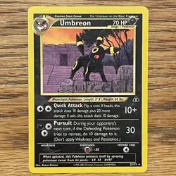 Umbreon 32/75 2001 Neo Discovery Pokemon Card Non Holo Vintage WotC - Image 1