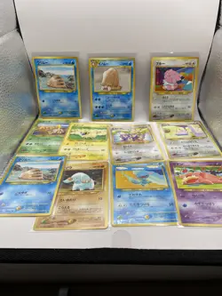 Japanese Pokemon Cards Lot Of 11 Neo Genesis NM - Image 1