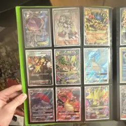 Nintendo Full Art Foil Pokemon Cards Lot Ultra Pro Green Pro-Binder Solgaleo GX - Image 4