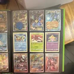 Nintendo Full Art Foil Pokemon Cards Lot Ultra Pro Green Pro-Binder Solgaleo GX - Image 5