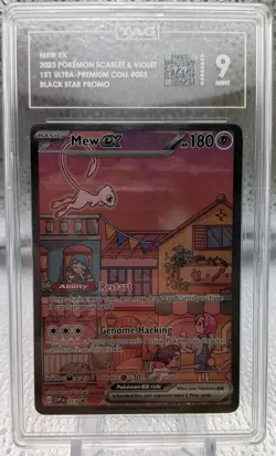 Pokemon TCG Graded Card- TAG 9 Mew EX 53 151 UPC Promo - Image 1