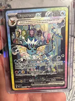 Pokemon TCG Vaporeon EX Prismatic Evolutions Special Illustration Card 149/131 - Image 2