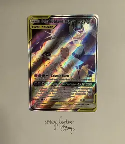 Mint Solgaleo & Lunala GX 216/236 Tag Team Pokemon Cosmic Eclipse Lillie RARE - Image 1