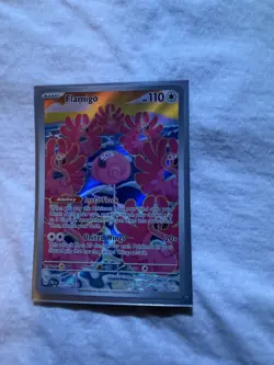 Pokemon TCG Flamigo 227/193 Illustration Rare Scarlet & Violet Paldea Evolved IR - Image 1