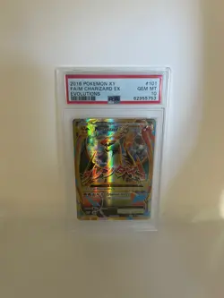 2016 POKEMON XY EVOLUTIONS #101 FULL ART/M CHARIZARD EX PSA 10 - Image 1