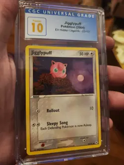(POP 4) CGC 10 PRISTINE Pokemon Jigglypuff 63/101 EX Hidden Legends 2004 PSA - Image 4