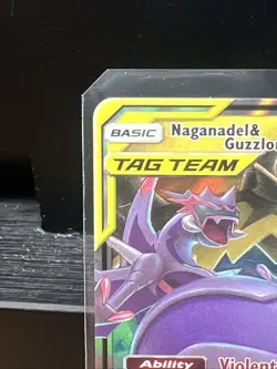 Naganadel & Guzzlord GX Ultra Rare SM - Cosmic Eclipse 158/236 Dragon Pokemon - Image 2