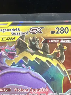 Naganadel & Guzzlord GX Ultra Rare SM - Cosmic Eclipse 158/236 Dragon Pokemon - Image 3