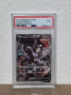 Single Strike Urshifu V 151/163 Battle Styles Alt Art PSA 9 Gem Mint Pokemon - Image 1