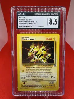 CGC 8.5 NM/MINT+ Electabuzz #2 WB Movie WOTC Black Star PROMO 2 Pokemon TCG 1999 - Image 1