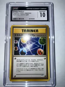 Pokemon TCG 2001 Energy Stadium Japanese Darkness And To light CGC 10 Gem Mint - Image 3