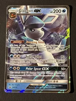 Glaceon GX SM147 Sm Holo Sun & Moon Black Star Promo Pokemon LP - Image 1