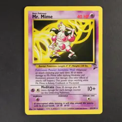 Mr Mime 27/130 Base set 2 Pokemon TCG VG Condition Non Holo - Image 1