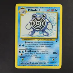 Poliwhirl 57/130 Base set 2 Pokemon TCG VG Condition Non Holo - Image 1