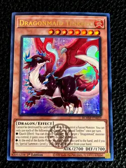 Dragonmaid Tinkhec BLMM-EN056 Yugioh 1st Ed. Emblazoned (New) Ultra Rare - Image 1