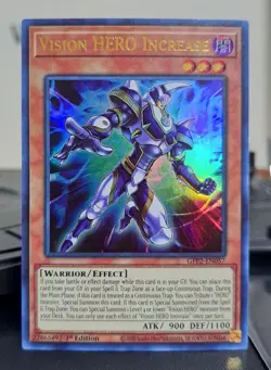 Vision HERO Increase Ultra rare - NM 1st Ed GFP2-EN057 Yugioh - Image 1