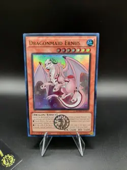 Yu-Gi-Oh! Dragonmaid Ernus BLMM-EN055 Emblazoned Ultra Rare 1st Ed NM - Image 1
