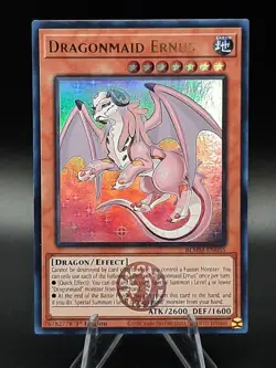 Yu-Gi-Oh! Dragonmaid Ernus BLMM-EN055 Emblazoned Ultra Rare 1st Ed NM - Image 2