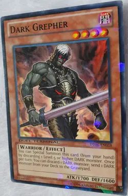 Yugioh 1x Dark Grepher DT06-EN058 Duel Terminal Shatterfoil Rare Near Mint - Image 4