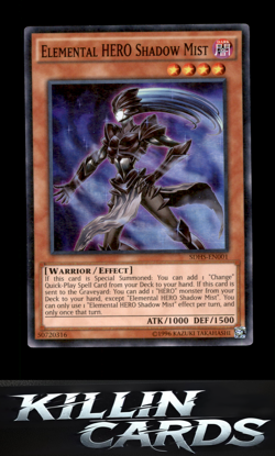 Elemental HERO Shadow Mist SDHS-EN001 Super Rare Structure Deck: HERO Strike YuG - Image 1
