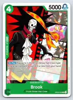 One Piece - OP02-040 Brook - R - US Seller - Image 1