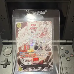 Monkey D. Luffy - OP01-114 Gum-Gum Fire-Fist Pistol Red Hawk Holo One Piece CCG - Image 1