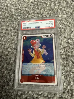 Uta Holo Rare Op09-002 English One Piece Emperors In The New World PSA 10 - Image 1