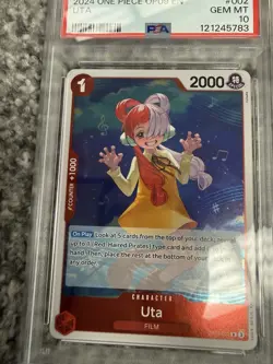 Uta Holo Rare Op09-002 English One Piece Emperors In The New World PSA 10 - Image 3