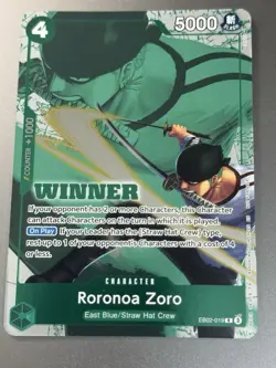 One Piece TCG Roronoa Zoro (WINNER Pack 2025 Vol. 3) EB02-019 - Image 3