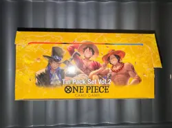 One Piece ENGLISH TCG DISPLAY 12x Mini Tin Pack Set VOL. 2 TS-02 TS02 SEE PHOTOS - Image 1
