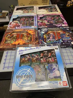 One Piece TCG Illustration Box EX Edition, Vol.1 - Vol.6 Sealed (7) boxes total - Image 1