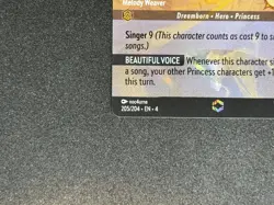 Disney Lorcana Card Cinderella Melody Weaver 205/204 Enchanted Holo Foil UR - Image 5