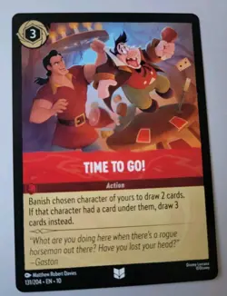 Disney Lorcana TCG - Whispers In The Well: Time To Go! (131/204) - Uncommon - NM - Image 1