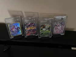 Set of Graded Pokemon Cards (Togedemaru, Raikou, Milotic, Wigglytuff) - Image 1