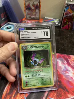 CGC 10 GEM MINT Dark Golbat Japanese Team Rocket 42 Holo Pokemon Card TCG - Image 1