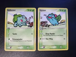 Pokemon Bulbasaur & Ivysaur Card Lot – 2006 EX Series – 45/100 & 34/100 - Image 1