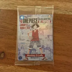 Bandai Namco One Piece CCG Monkey.D.Luffy College Basketball card sealed ! - Image 1