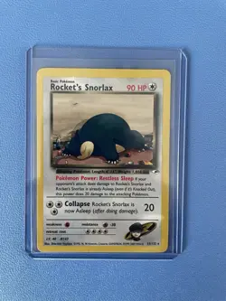 Rockets Snorlax 33/132 Unlimited Gym Heroes Pokemon Card - Lightly Played - Image 2