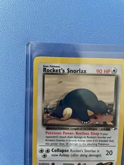 Rockets Snorlax 33/132 Unlimited Gym Heroes Pokemon Card - Lightly Played - Image 3