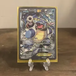Pokemon TCG Card - Blastoise EX XY122 Black Star Promo Full Art XY Rare - Image 1