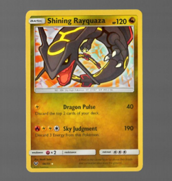 Pokemon TCG Shining Rayquaza Holo Rare Card Shining Legends 56/73 NM - Image 1