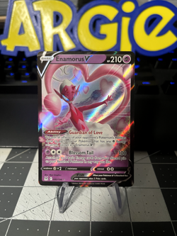 Enamorus V 082/196 Ultra Rare - Lost Origin Pokemon Card - NM - Image 1