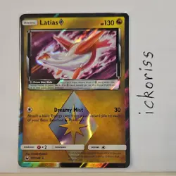 Pokemon Latias Prism Star Holo Prism Rare SM Celestial Storm 107/168 Basic Card - Image 1