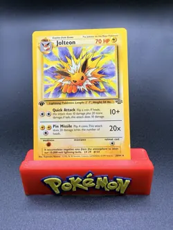 Pokemon TCG Jolteon Jungle 1st Edition Non-Halo Card 20/64 Rare LP - Image 1